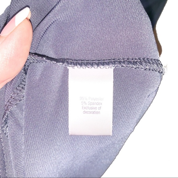 JENNIFER LOPEZ Purple Faux Wrap Dress M - Picture 8 of 8